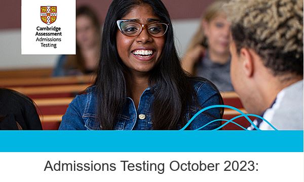 Admissions Testing October 2023:  test session overview